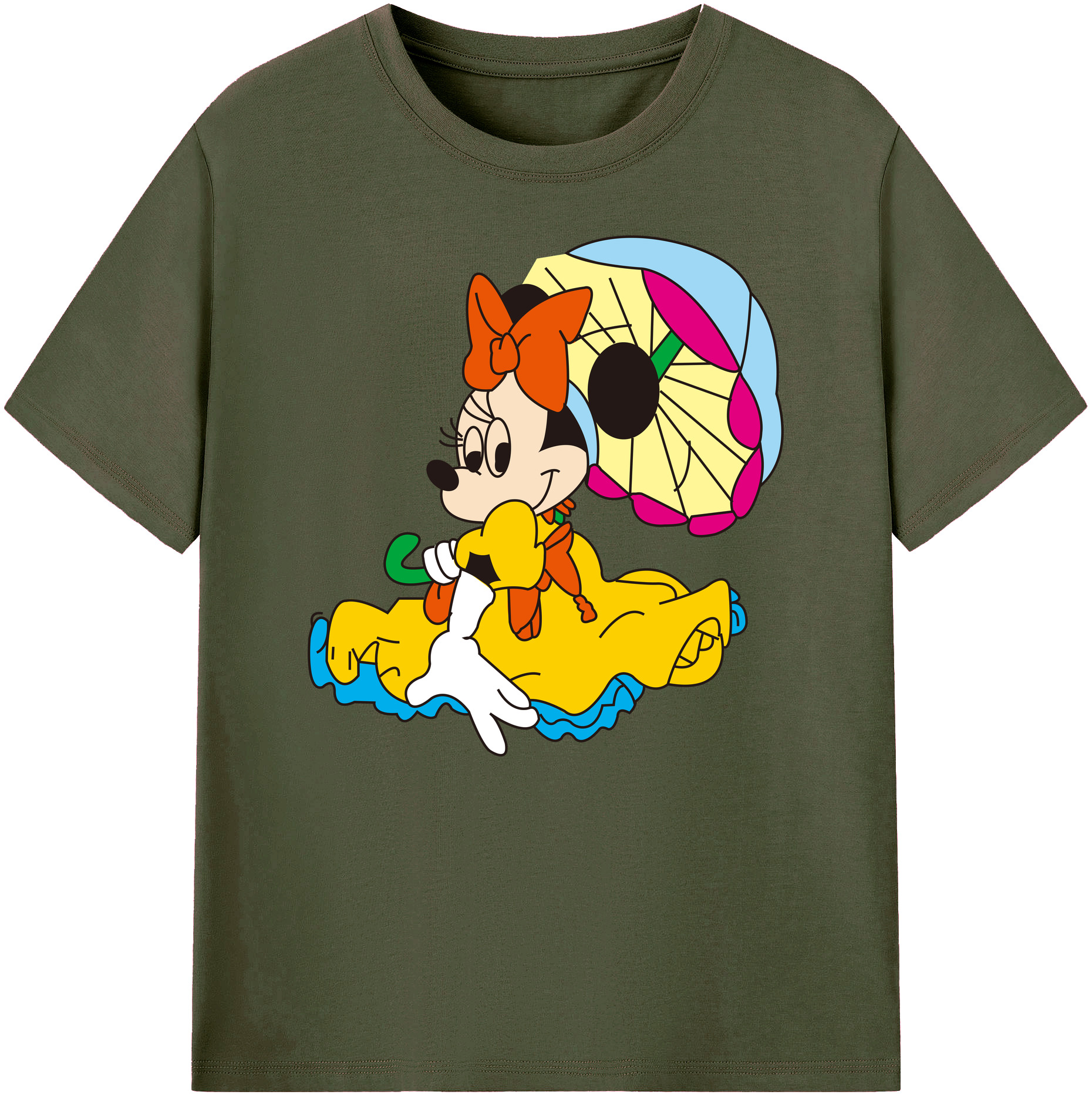 ミッキーマウス Mickey Mouse 綿100％ メンズ半袖Tシャツ｜肌触りやわらか＆通気性